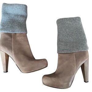 Loeffler Randall Wendy Leather Sock Boots – Size 8.5